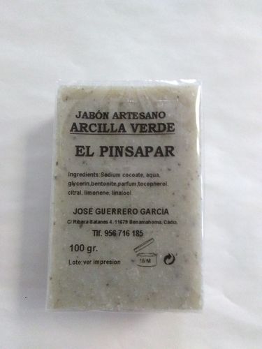 Jabón Artesano Arcilla Verde 100 gr.
